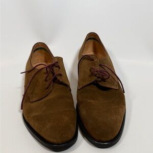 PS Paul Smith Mens Brown Suede Derby Dress Shoes Size 9 Made in Portugal